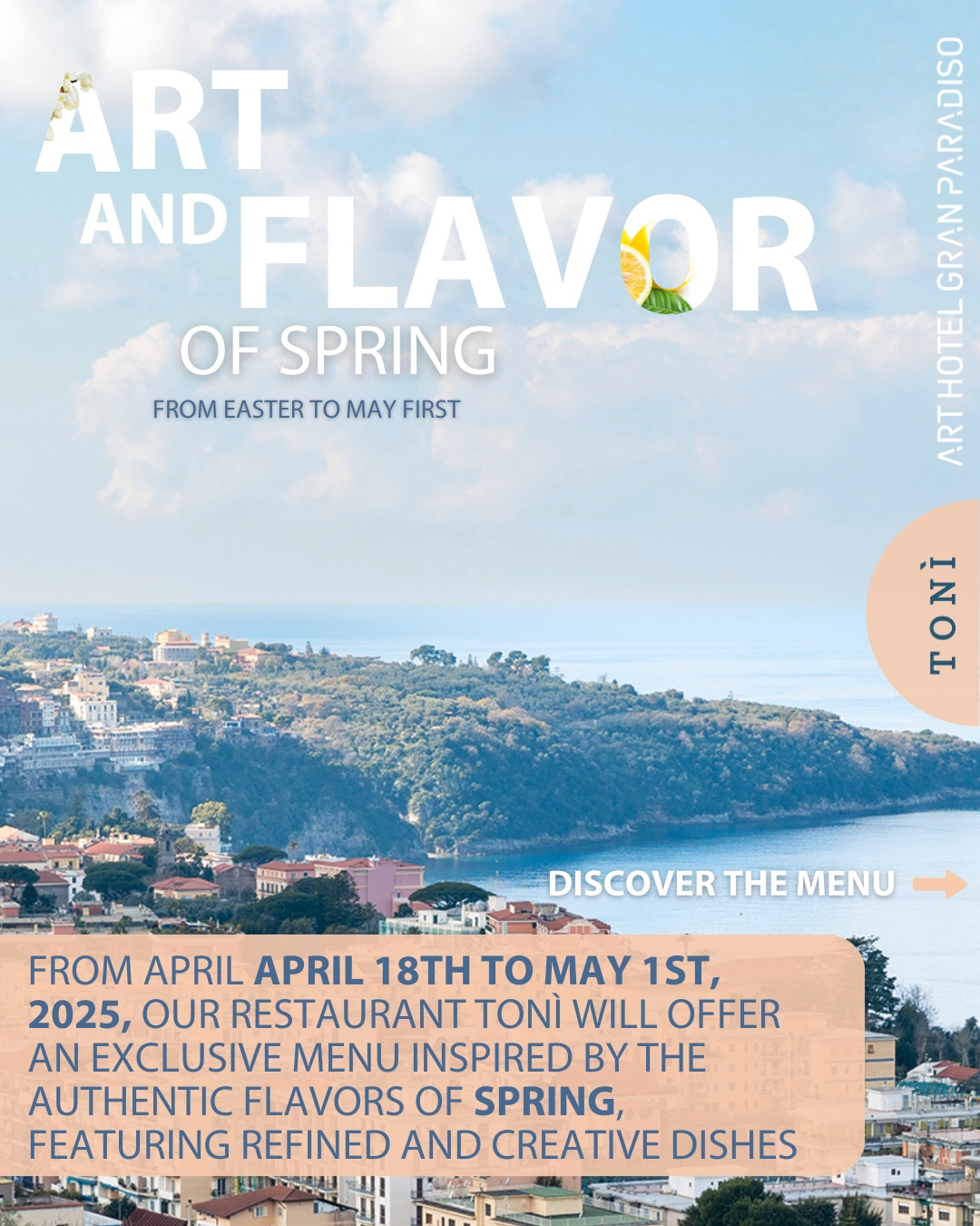 Easter offer 2025: tonì restaurant
